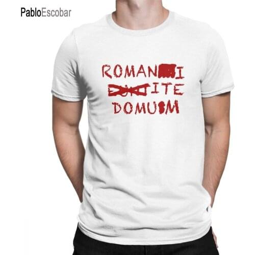Romans Go Home Romani Ite Domum T-Shirt Men Cotton T Shirt Romanes Eunt Domus Monty Python Brian Tee Shirt Gift Idea Tops