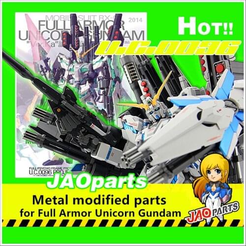JAOparts Metal Modified parts set for MG 1/100 RX-0 Full Armor Unicorn Ver.Ka