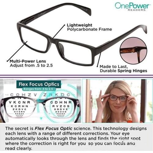 Newest Multifocal One Power Readers Reading Glasses High Quality Men Women Auto Adjusting Clear Presbyopic Glasses dropshipping