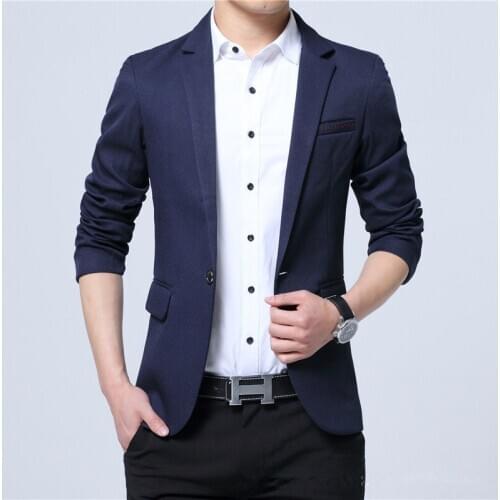 2020 New Arrival Brand Clothing Autumn Suit Blazer Men Fashion Slim Male Suits Casual Solid Color Masculine Blazer Size M-5XL
