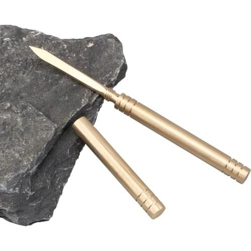 Puer Tea Metal Tea Knife Accessories Prying Ancient Horse Handmade Tea Knife Copper High Grade Te Verde Chino Teaware DH50CZD