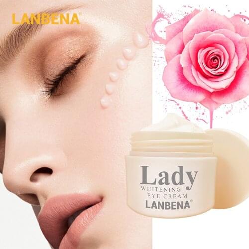 LANBENA Whitening Eye Cream Eye Serum Dark Circle Anti-Aging Eye Patch Repair Ageless Lifting Firming Anti-Puffiness Skin Care