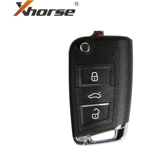 Xhorse XKMQB1EN Wire Remote Key for VW MQB Flip 3 Buttons English Version 5pcs/lot