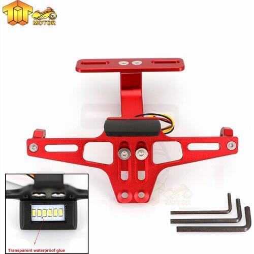 CK CATTLE KING Motorcycle Adjustable License Number Plate Frame Holder Bracket For Suzuki GSXR 600 GSXR750 GSX-R600 GSR600 /750