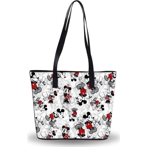 Disney Mickey mouse diaper Bag Shoulder Cartoon lady Tote Large Capacity bag Women waterproof bag fashion hand travel beach bag
