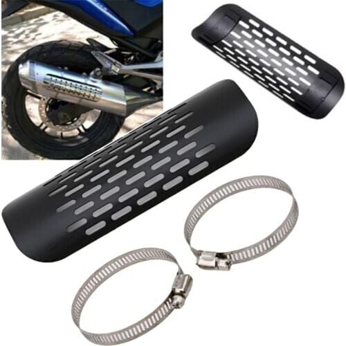 Motorcycle Universal Exhaust Pipe Protector Heat Shield Cover Guard Anti-scalding Cover New