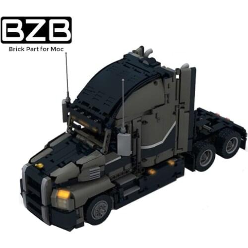 BZB MOC 12660 City High-tech Engineering Dump Crane Car Building Block Model Kids Boys DIY Educational Toys Brithday Best Gifts