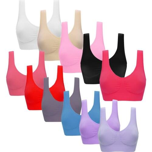 Plus Size 6xl Bra Women Strapless Bra Bandeau Tube Removable Padded Top Stretchy Push Up Bra Seamless Sport Bras Women