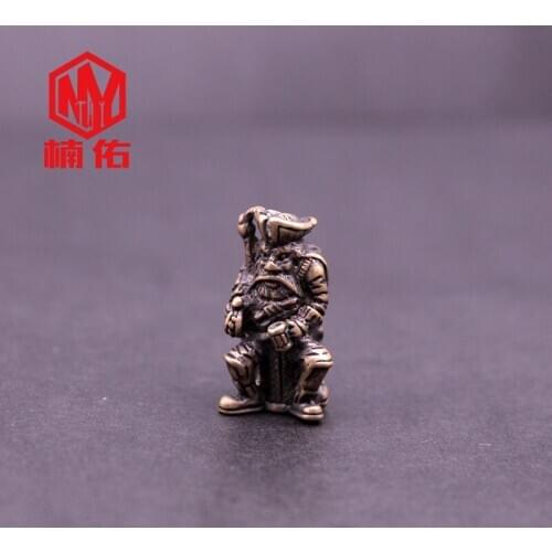 1PC Retro Brass Character Paracord Knife Beads Outdoor Keychain Pendant Accessories