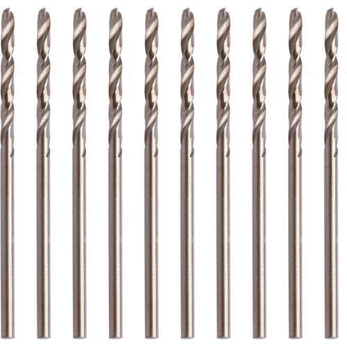 10Pcs Durable 2mm M35 Triangle Shank HSS-Co Cobalt Twist Drill Spiral Drill Bit