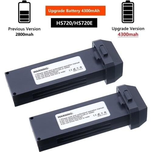 2Pcs 7.4V Upgrade battery for HS720 HS720E Drone Remote Control Quadcopter spare part Accessories 7.4V 4300mah Battery for HS720