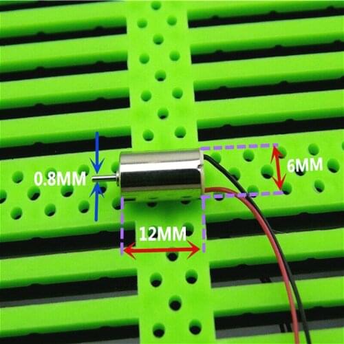 4pcs 612 Coreless Motor DC 3V 4.5V 6V 25000RPM High Speed Micro Mini 6mm*12mm Coreless Motors RC Drone Electronic Digital