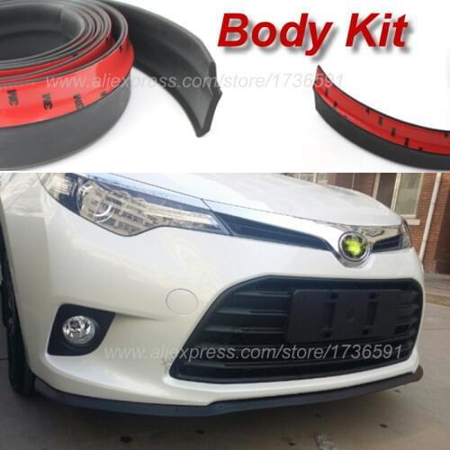 Car Front Side Back Bumper Spoilers Lips For Toyota Camry Corolla RAV4 Yaris Land Cruiser PRADO Body Chassis Side Protection
