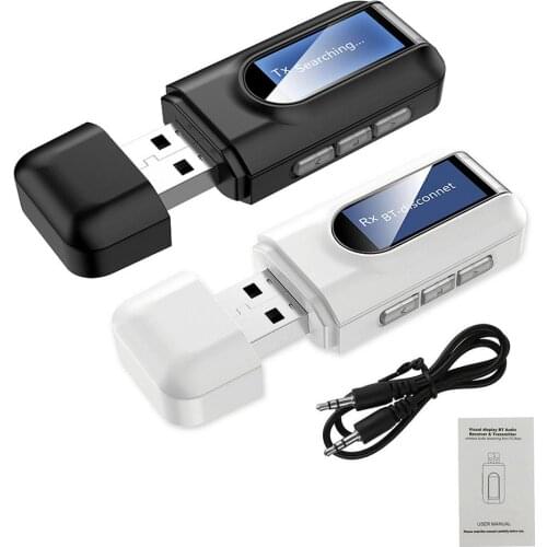 Bluetooth Adapter 2 In 1 Audio Transmitter & Receiver For Car TV Two-in-one TV Computer Car Bluetooth 5.0 Receiver