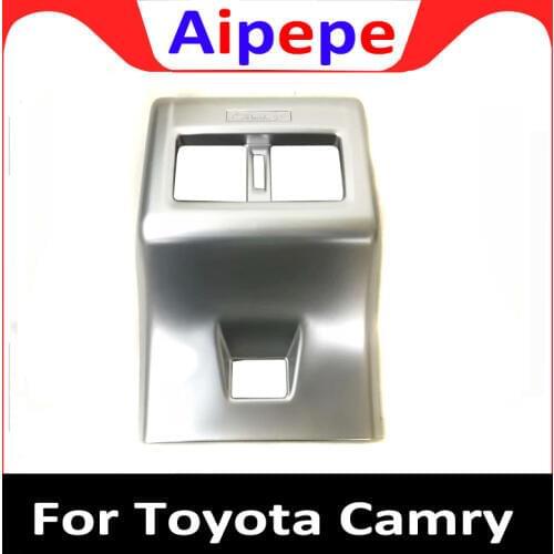 For Toyota Camry 2018 2019 2020 Interior Accessories Armrest Rear Air Conditonnal Vent Cover Trim AC Outlet Panel Decoration