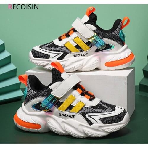 RECOISIN 2021 New Children Casual Shoes Breathable Mesh Sneaksers Boys Shoes Fashion Comfortable Kids Shoes For Girls Enfant