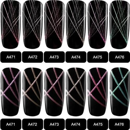 Hybrid Varnishes Nail Art 5ML Metal Spider Vernis UV Gel Design Line Drawing Painting Primer Semi Permanent Gel Polish