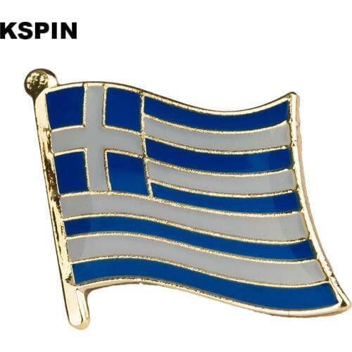Greece flag pin lapel pin badge Brooch Icons 1PC KS-0191