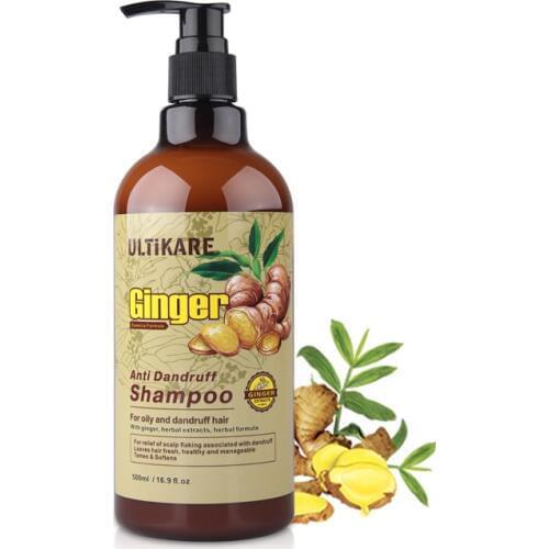 Anti Dandruff Ginger Shampoo 500ML Smooth and Itching Tames and softens Manageable Free Animal Oil