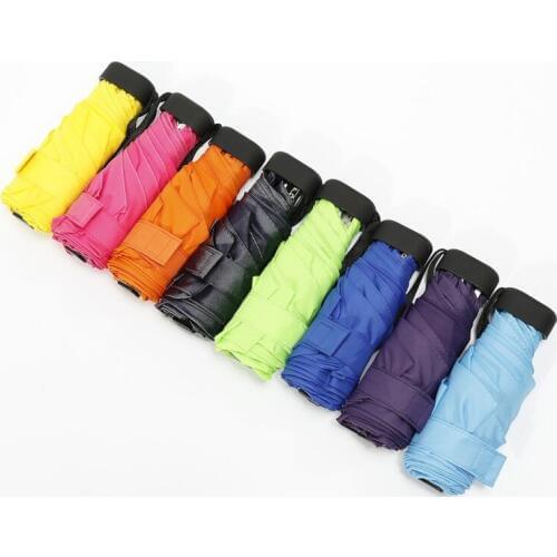 Quality Mini Pocket Umbrella, Women Sunny and Rainy Mini Fashion Folding Umbrellas, Small Sun Parasol Umbrella Rain Women