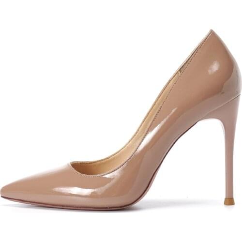 Patent pumps women large size high heels fashion dress shoes ladies small size stiletto shoes z546
