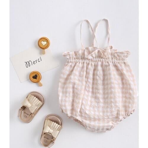 Baby Girls Summer Clothes Bodysuit Cute Casual Princess 0-24M Girl Kids Jumpsuit 100% Cotton Newborn Baptism Birthday Outfits