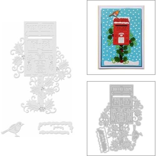 2020 New Snow Postbox Metal Cutting Dies Christmas Iris and Animal Bird Die Scrapbooking For Crafts Card Making no Stamps Sets