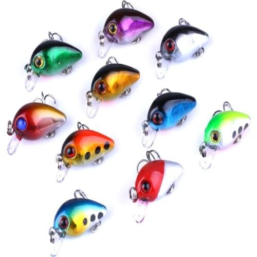 1pcs Mini Wobblers Crankbait Fishing Lure Crank Artificial Hard Bait 1.5g 3cm Floating Wobbler For Fish Bass Fishing Tackle