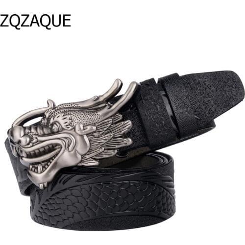 New Arrival Mens Dragon Flight Letters Leather Belt High-grade Top Genuine Leather China Elements Males Waistbands SY410