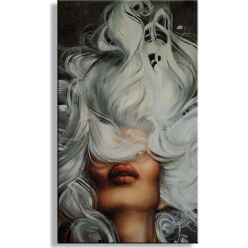 Wall decor oil painting modern oil painting on canvas abstract painting black white pop art cheap modern paintings SF-004