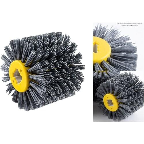 Nylon Sand Line Dupont Drum Polishing Wheel Electric Woodworking Brush Abrasive Wire Wheel