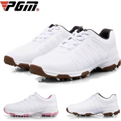 PGM Golf Womens Shoes Waterproof Fashion Sports Lady Sneakers Shoelaces Breathable Non-Slip XZ082 Wholesale