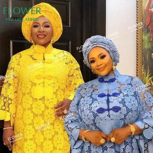 Wholesale Price!!! 2.5+2.5 Yards Skin Friendly And Soft Dry Lace With Guipure For African Traditional Wedding Bazin Riche Fabric