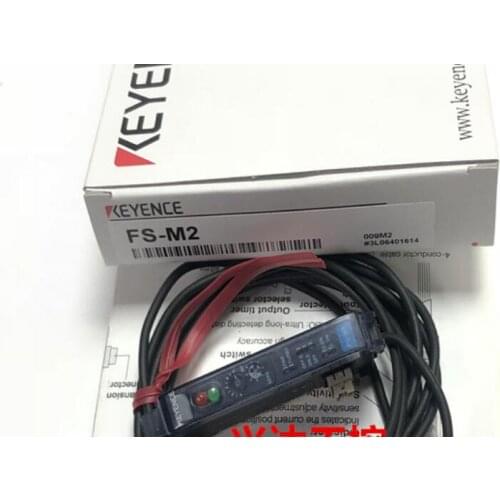 Original KEYENCE single-wire system fiber optic sensor amplifier FS-M2