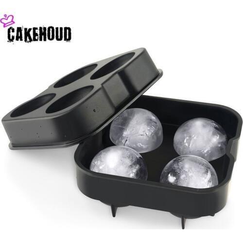 CAKEHOUD Sale 1PC Hot Sale Large Ice Tray Pudding Silicone Mold 4 Cavity DIY Ice Machine Kitchen Supplies Cubic Ice Cube Mold