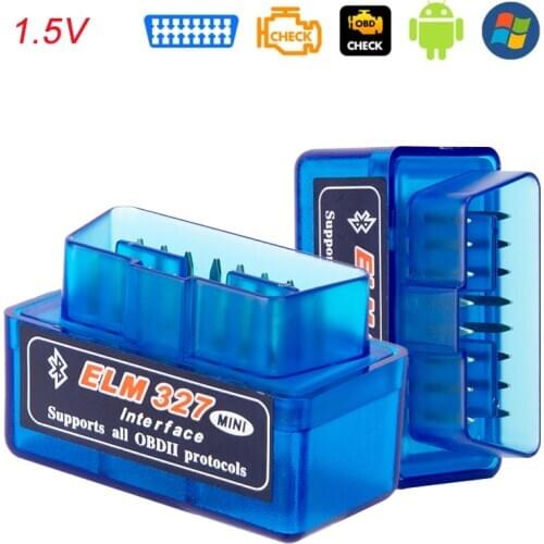 ELM327 OBD2 Scanner ELM327 Bluetooth ELM 327 V1.5 1PCB Code Reader Car Diagnostic Tool Automotivo for Android Windows