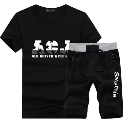 2021 New Tracksuit Men Sets Summer 2 Pieces Sportswear Set+ Gym Fitness Sport Shorts Casual Letter Printing Polo Sweat Suit 4XL