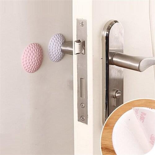 2Pcs Home Door Stopper Doorknob Rubber Fender Lock Protective Pad Door Crash Pad Wall Protector Savor Shockproof Stop 20JAN1