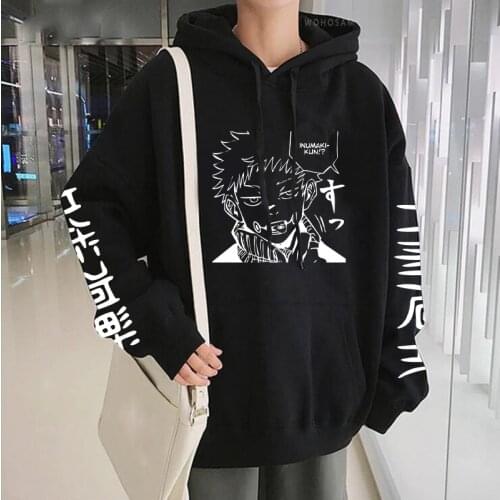 Harajuku Anime Jujutsu Kaisen Inumaki Toge Hoodies Cool Japan Manga Men/woman Hoody Streetwear Oversized Winter Warm Sweatshirts