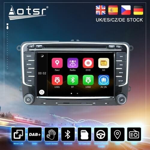 For Volkswagen Golf Polo Skoda Octavia Tiguan b7 b6 Universal Car DVD GPS Navigation Radio stereo Auto Audio Multimedia Player
