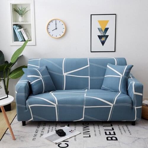 30 1/2/3/4-Seater Printed Sofa Cover All-inclusive Stretch Elastic Slipcovers Full Couch Cover Sofa Seat Covers for Living Room