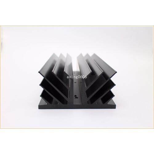 1pcs black Pass high-power class A amplifier heatsink/ radiator 130*150*75mm