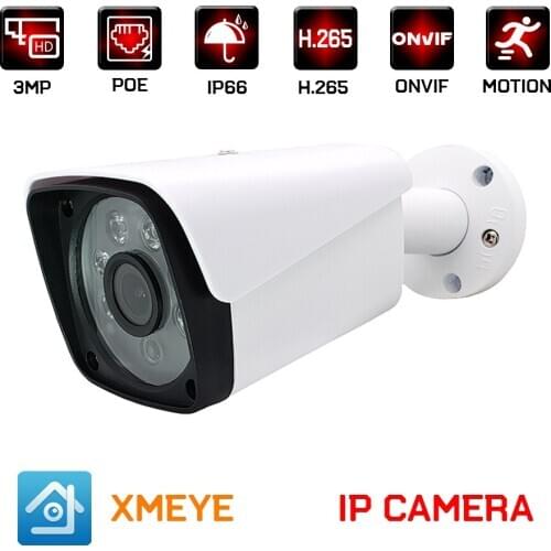 2MP 3MP h.265 POE IP camera outdoor waterproof bullet cctv video surveillance security camera 1080p infrared night vision onvif