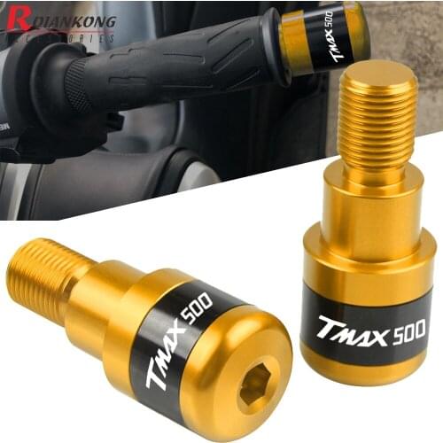 Motorcycle Handlebar Grips Slider Cap Plug Aluminum Handle Bar End For Yamaha TMAX500 T-Max T MAX 500 2001-2018 2017 2016 2015