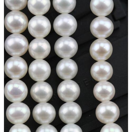 Unique Pearls jewellery Store,5-6mm AAA Round White Color Freshwater Pearl Loose Beads One Full Strand Top Quality