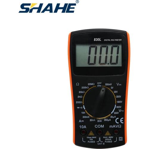 VC830L Digital Multimeter 2000 counts AC DC Voltage Tester Voltage Ammeter Current Meter Manual range Multimeter Digital
