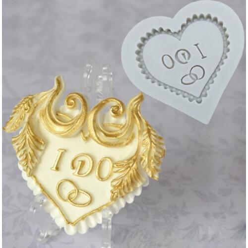 I Do Mould Fondant Cake Decorating Tools Silicone Molds Sugarcrafts Chocolate Baking Tools for Cakes Gumpaste Form