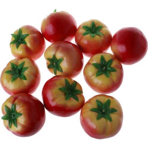 1pc New Lifelike Simulation Artificial Tomato Plastic Fault Fake Fruit Home Party Decoration Artificial Fruits