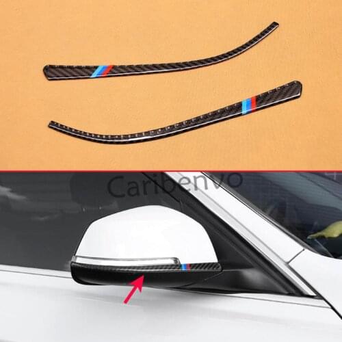 Carbon Fiber For BMW F30 F34 F32 3 4 Series Accessories Car Side Exterior Mirror Turning Light Stripe Trims
