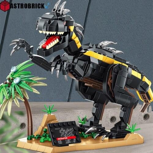 Dinosaur Building Block 3D Model Jurassic World Bricks Toys Mini Diamond Granules Assembled Toy Tyrannosaurus Rex Children Gift